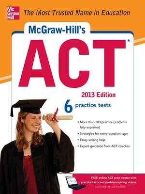 cover image of McGraw-Hill's ACT, 2013 Edition